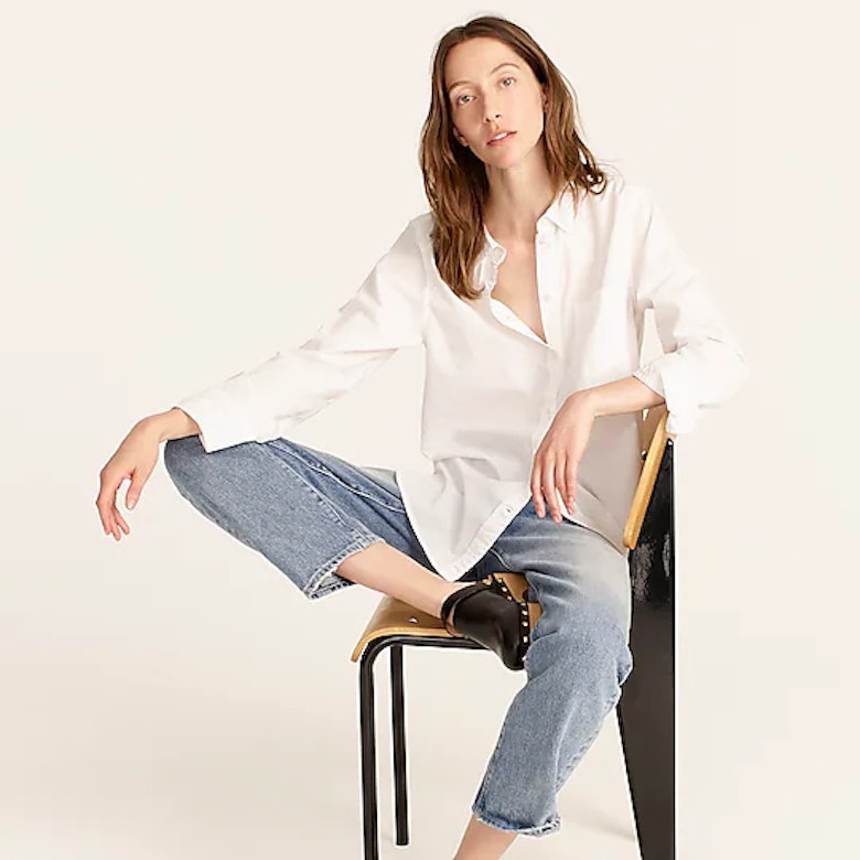 Classic-Fit Washed Cotton Poplin Shirt
