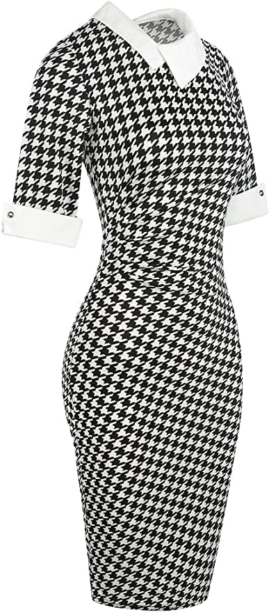 oxiuly Knee-Length Formal Office Dress