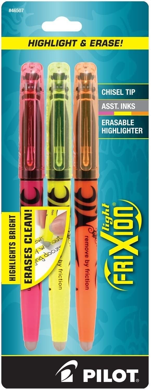 Pilot Frixion Light Erasable Highlighter (3-Pack)