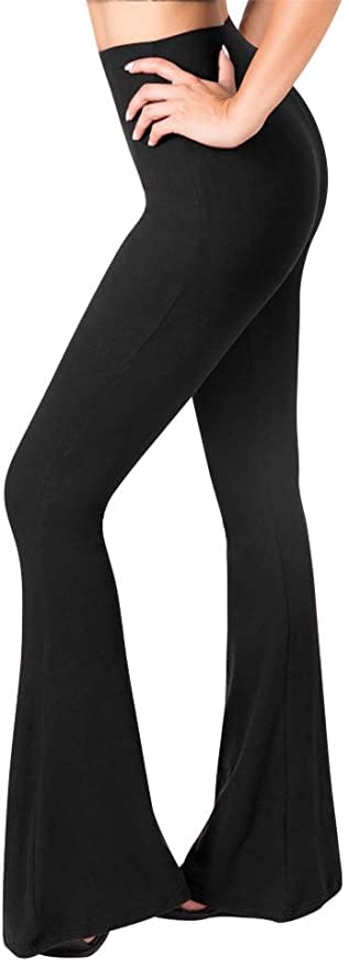 SATINA High-Waisted Flare Pants
