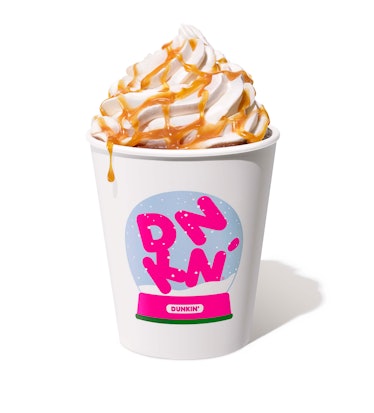 Dunkin’s White Mocha Hot Chocolate proves that the new holiday 2021 drinks are all about white choco...