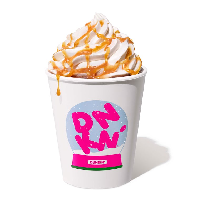 Dunkin’s White Mocha Hot Chocolate proves that the new holiday 2021 drinks are all about white choco...