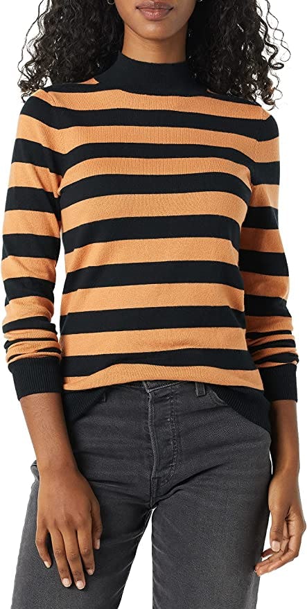 Amazon Essentials Lightweight Long-Sleeve Mockneck Sweater