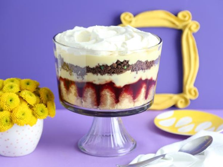 Rachel's infamous trifle is sure to make a splash at your 'Friends'-themed Thanksgiving gathering.