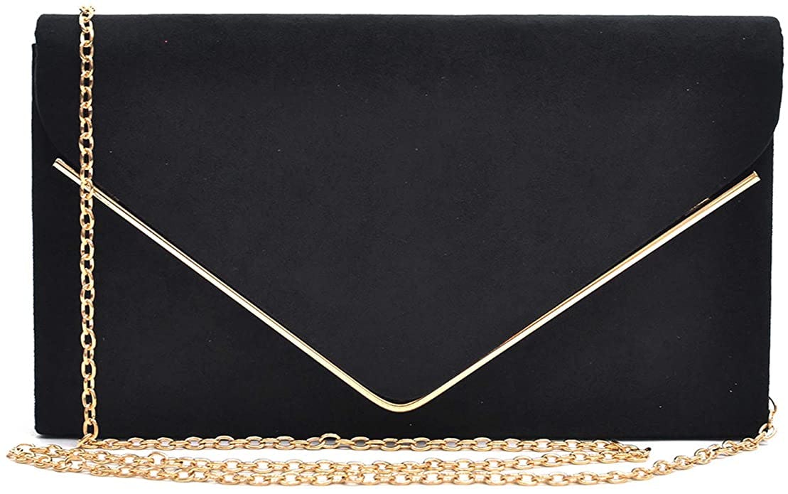 Dasein Faux-Suede Evening Bag