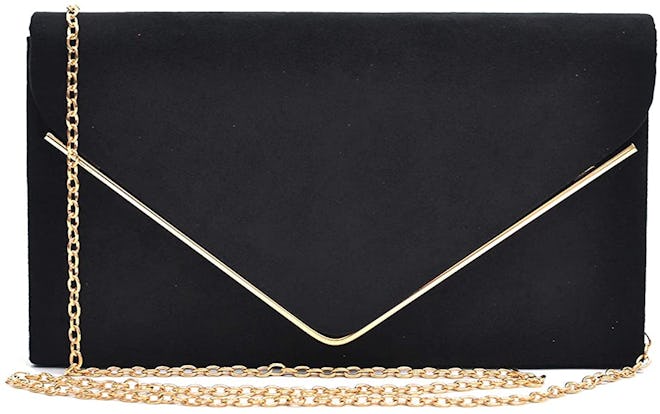 Dasein Faux-Suede Evening Bag