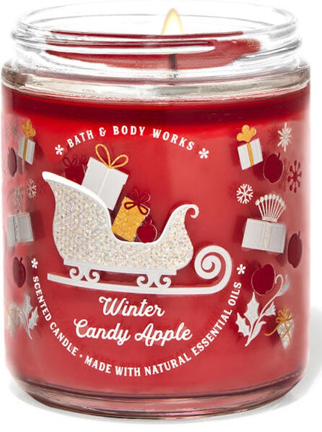 Winter Candy Apple Single–Wick Candle