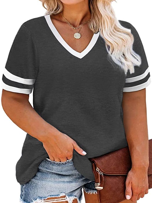 ROSRISS V-Neck Tunic TShirt