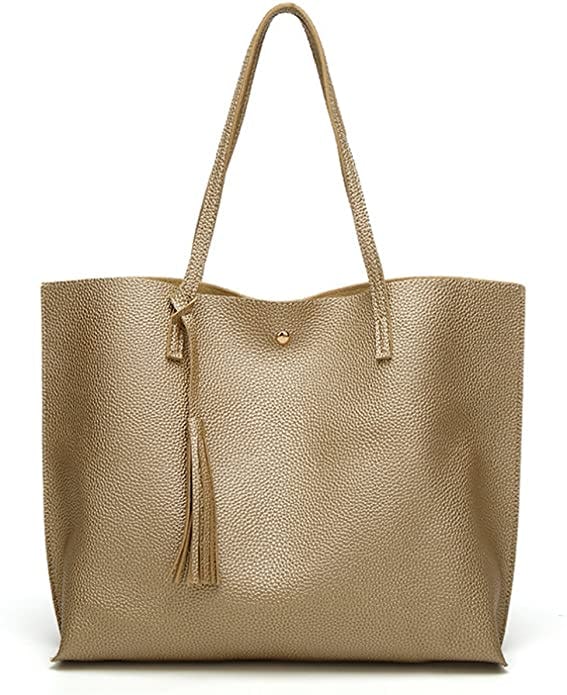 Dreubea Faux Leather Tote Bag