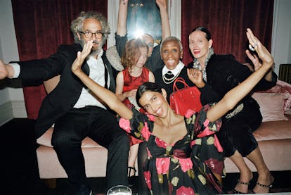 Kate Spade New York's holiday 2021 campaign photo.