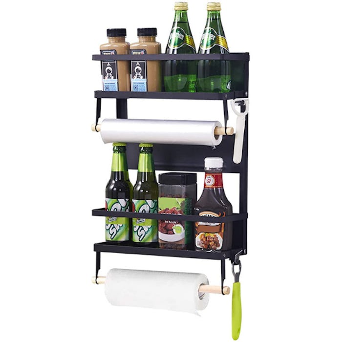 XIAPIA Magnetic Fridge Organizer & Paper Towel Holder 