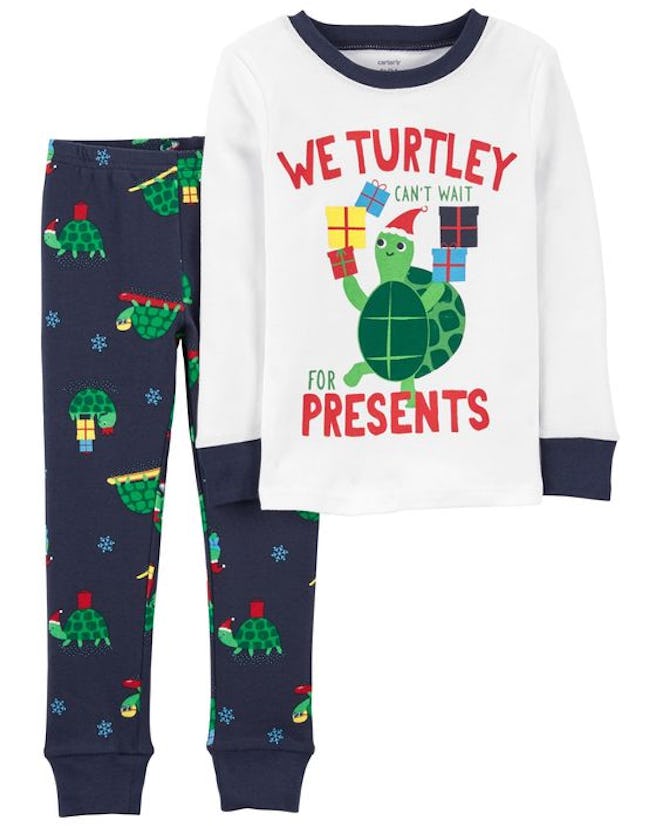 2-Piece Turtle 100% Snug Fit Cotton PJs