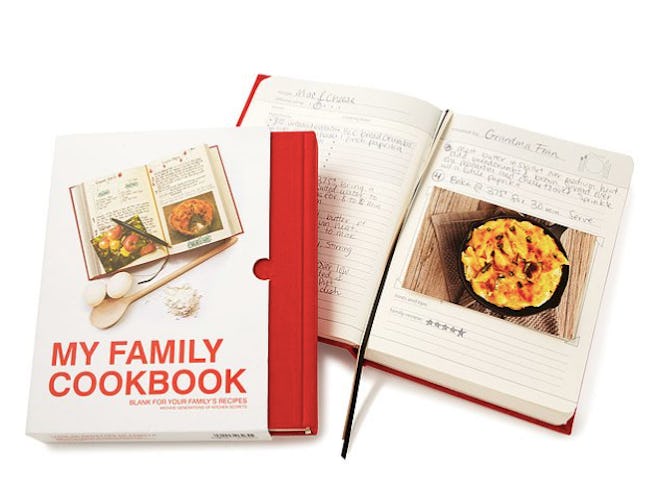 My Family cookbook is a great last minute gift for grandparents