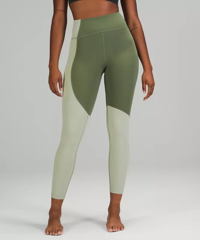 Colour Block High-Rise Crop Leggings