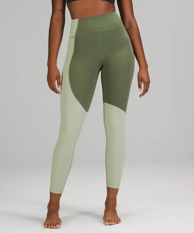 Colour Block High-Rise Crop Leggings