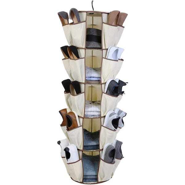 Smart Design 5-Tier Smart Carousel Organizer