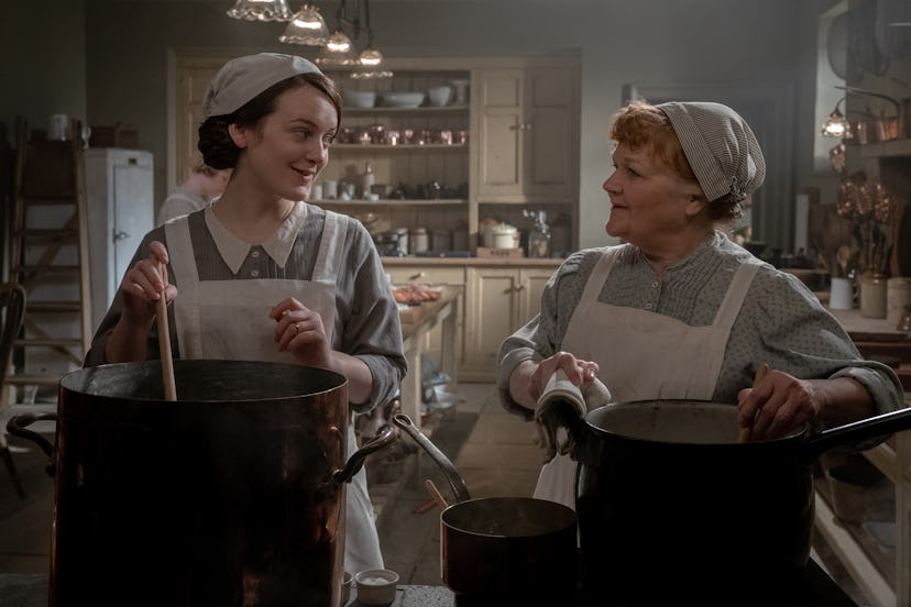  Sophie McShera stars as Daisy and Lesley Nicol stars as Mrs. Patmore in 'DOWNTON ABBEY: A New Era'