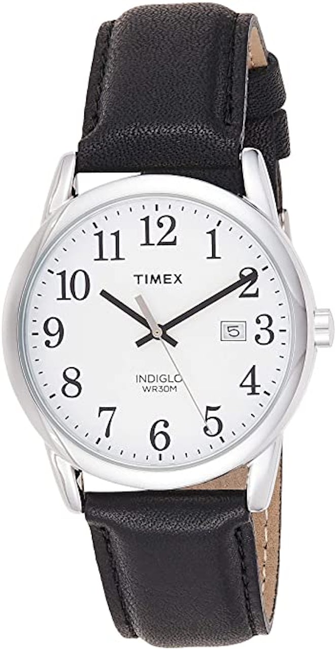 Timex Easy Reader 38mm Leather Strap Watch