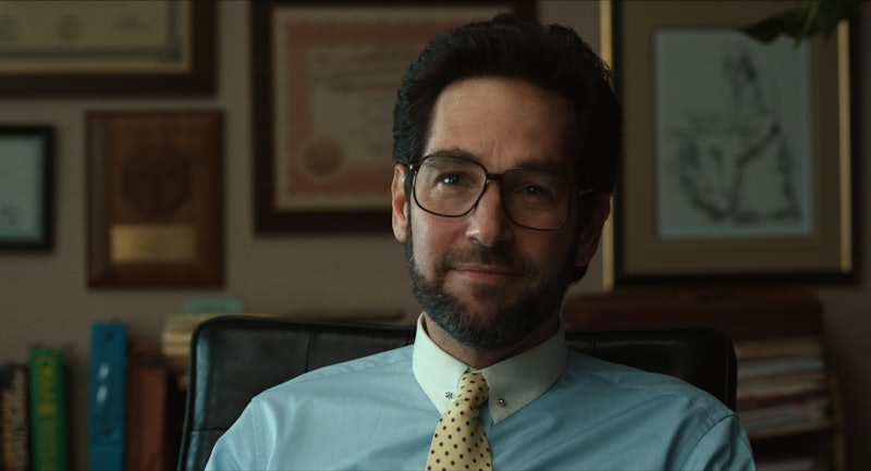 Paul Rudd as Isaac “Dr. Ike” Herschkopf in 'The Shrink Next Door,' which is based on a true story