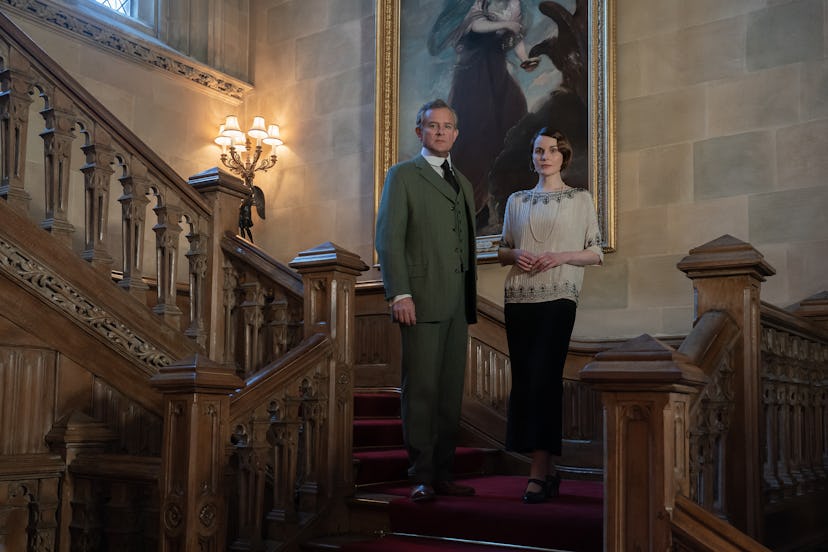 Hugh Bonneville stars as Robert Grantham and Michelle Dockery as Lady Mary in 'DOWNTON ABBEY: A New ...