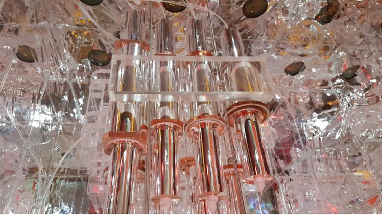 The crystals located in the underground particle detector in South Korea.
