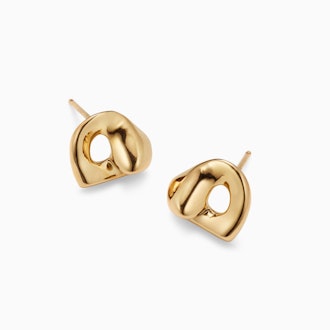 Gertrude Studs in Gold Vermeil from AGMES.