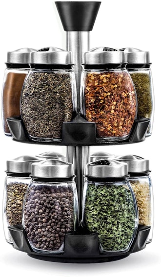 Belwares 12-Jar Revolving Spice Rack Organizer