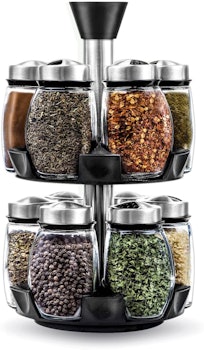 Belwares 12-Jar Revolving Spice Rack Organizer