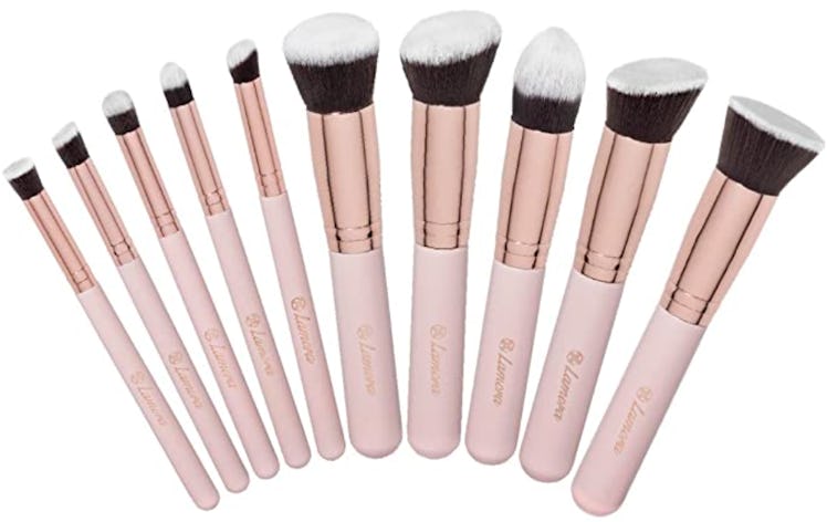 Lamora Kabuki Makeup Brush Set (10 Pieces)