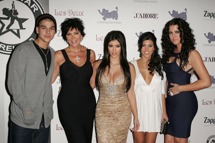 Kardashians at Kim's birthday party