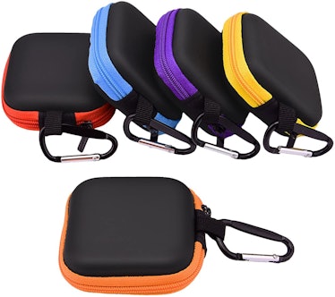Sunmns 5-Piece Headphone Carrying Pouch With Carabiners