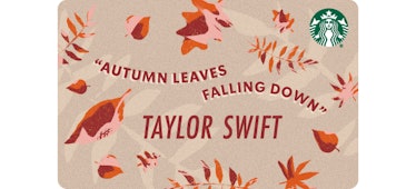 Starbucks' Taylor Swift collab for 'Red (Taylor's Version)' includes an exclusive gift card.
