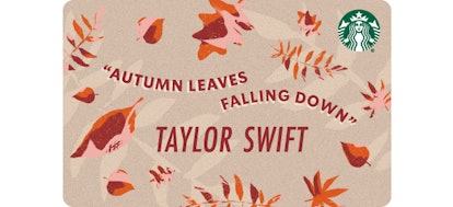 Starbucks' Taylor Swift collab for 'Red (Taylor's Version)' includes an exclusive gift card.