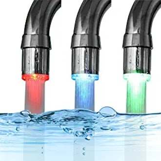 Temperature Sensitive Gradient LED Water Faucet Light