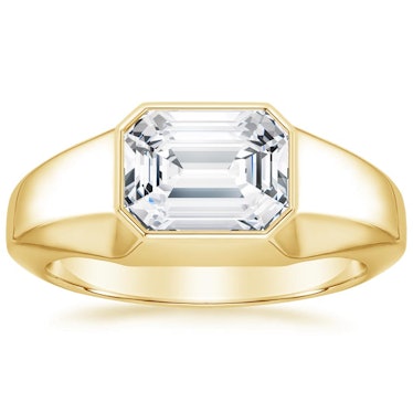 Brilliant Earth Bezel Set Emerald Cut Engagement Ring