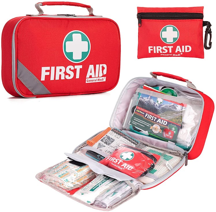 First Aid Kit (215 Pieces) + Mini First Aid Kit (43 Pieces)