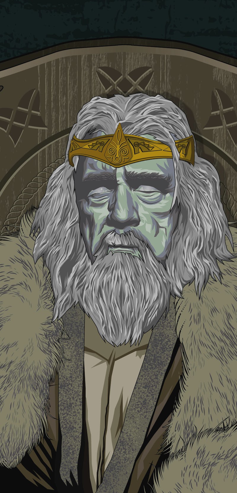 Brian Cox as Logan Roy as King Théoden from Lord of the Rings, also a aging king whose best days are...