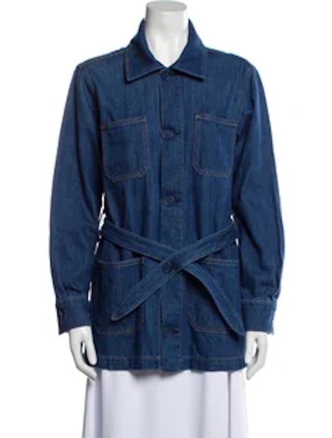 Reformation's Dylan Belted Organic Denim Jacket.