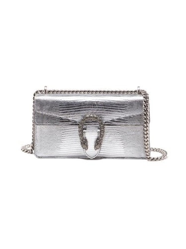 Gucci Dionysus metallic lizard small shoulder bag.