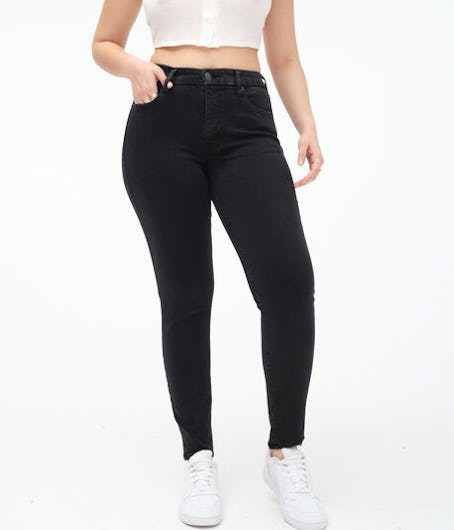 You can shop Aeropostale's Premium High-Rise Curvy Jegging with LYCRA® FREEF!T® Technology on sale t...