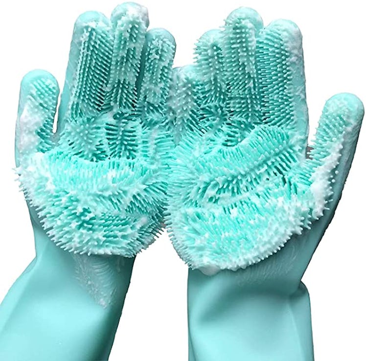 Forliver Sponge Cleaning Gloves