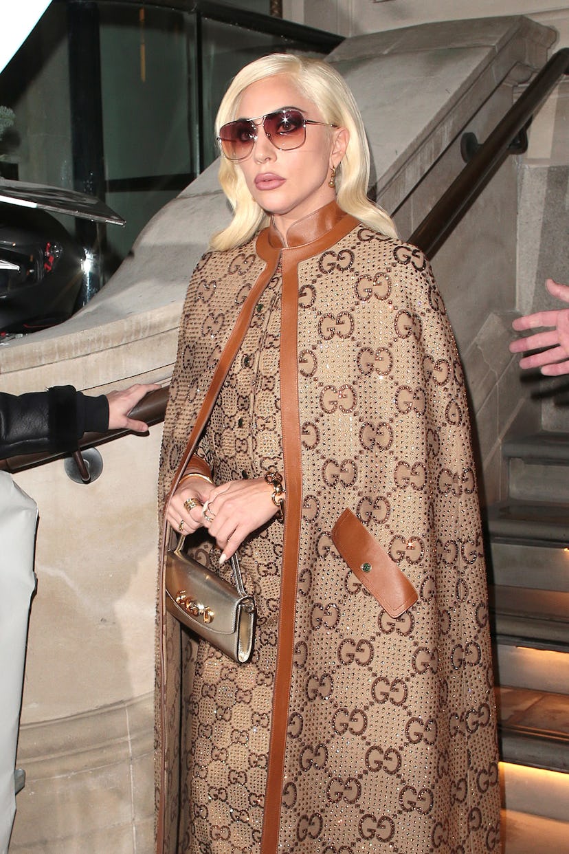Lady Gaga seen leaving her hotel