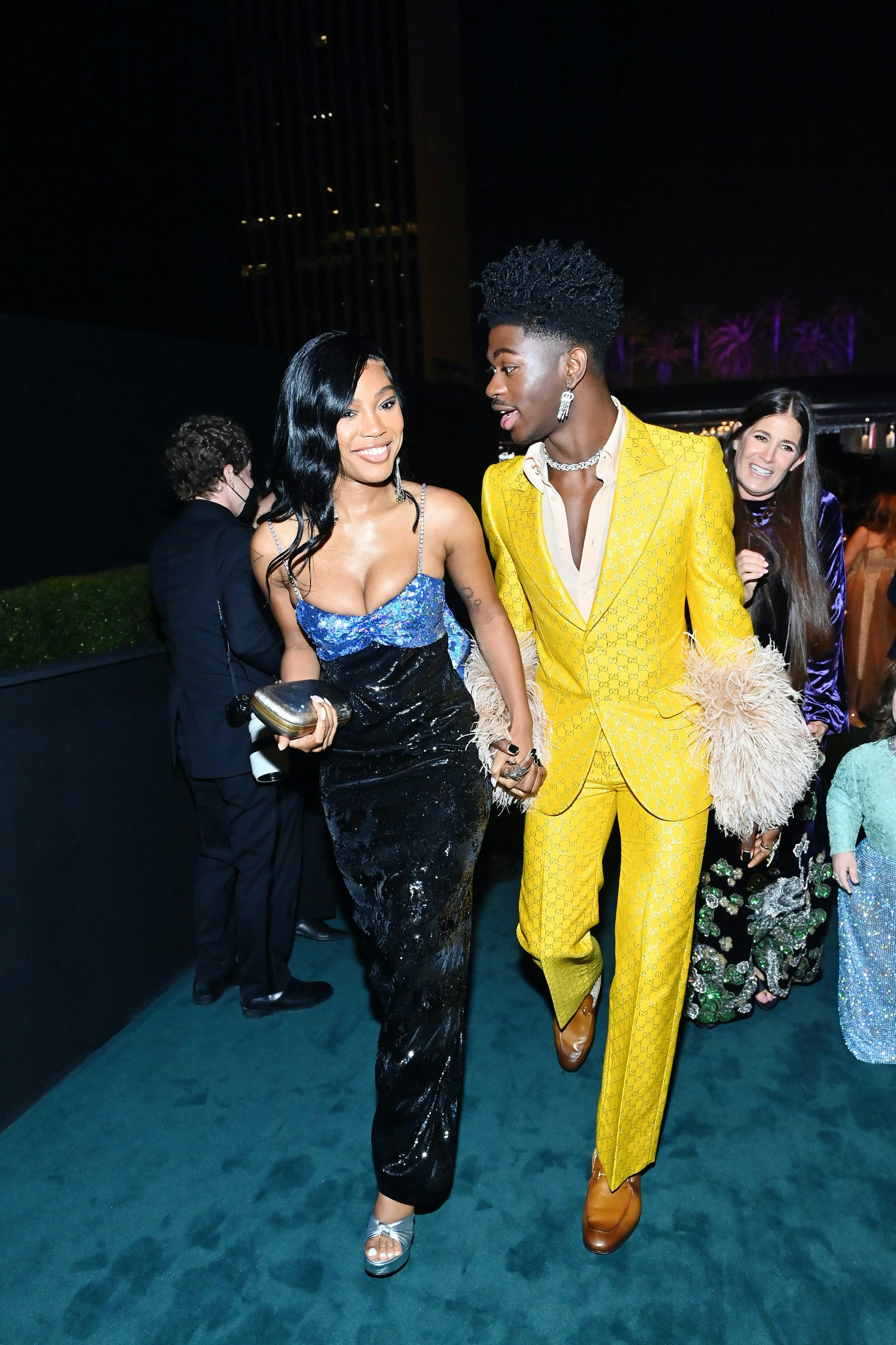 Quenlin Blackwell and Lil Nas X celebrate the Los Angeles County Museum of Art’s 10th annual Art+Fil...