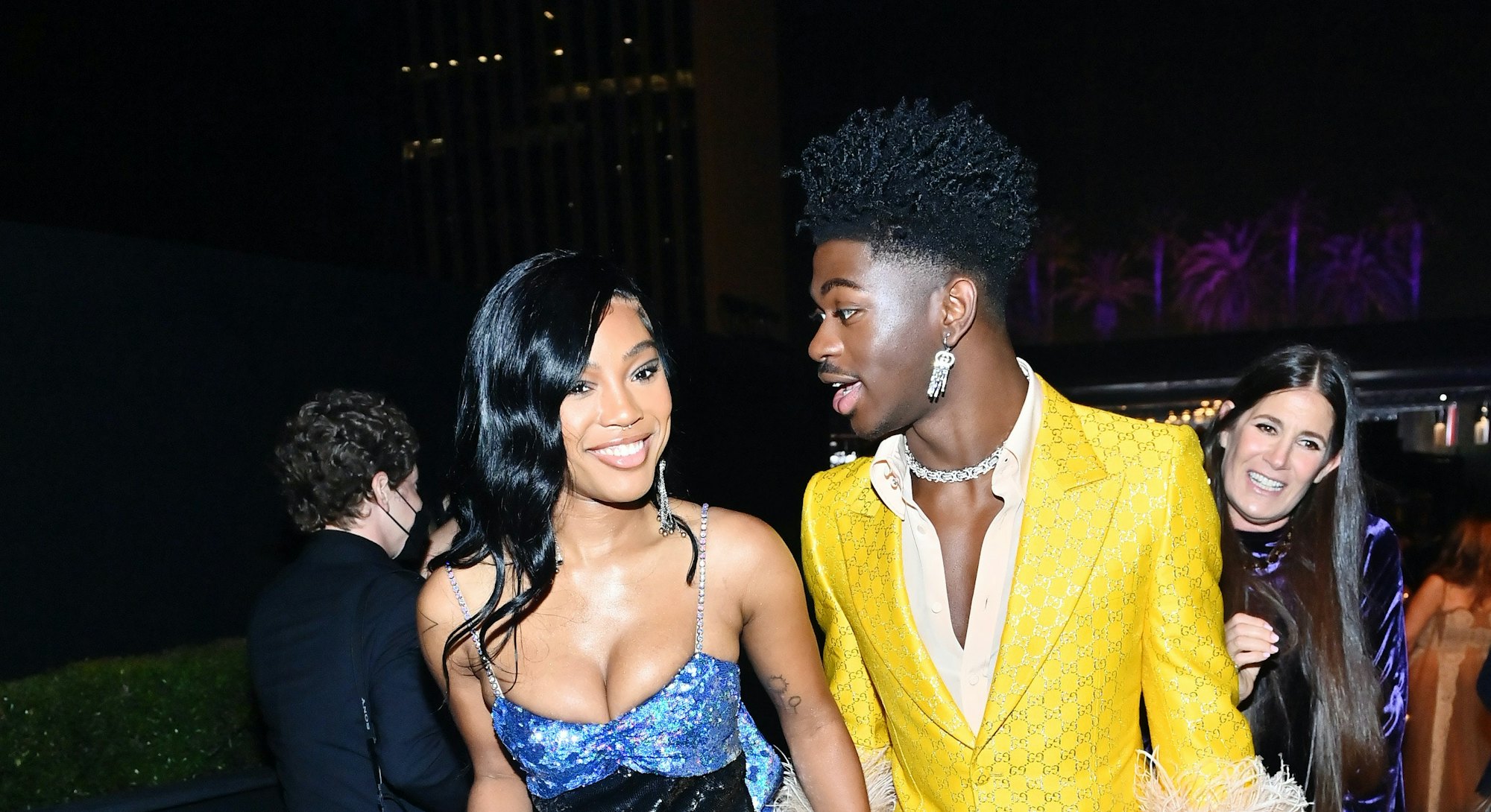 Quenlin Blackwell and Lil Nas X celebrate the Los Angeles County Museum of Art’s 10th annual Art+Fil...