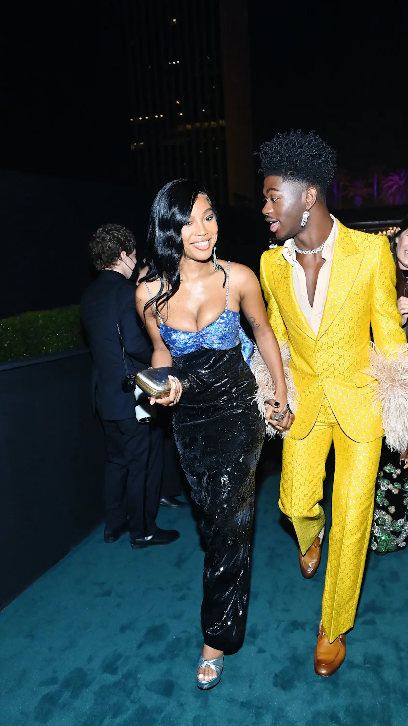 Quenlin Blackwell and Lil Nas X celebrate the Los Angeles County Museum of Art’s 10th annual Art+Fil...