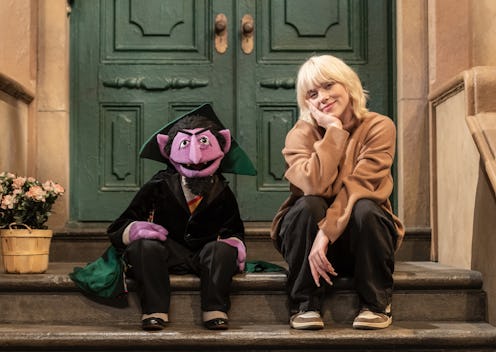 Billie Eilish and The Count on 'Sesame Street' Season 52. 