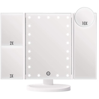  FASCINATE Trifold Vanity Mirror with Lights