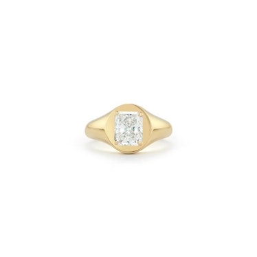 Jemma Wynne Radiant Cut Diamond Signet Ring