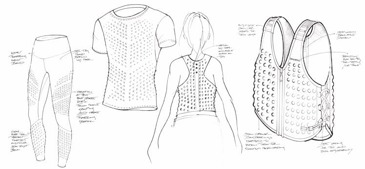 Omorpho Gravity Apparel Design Sketch