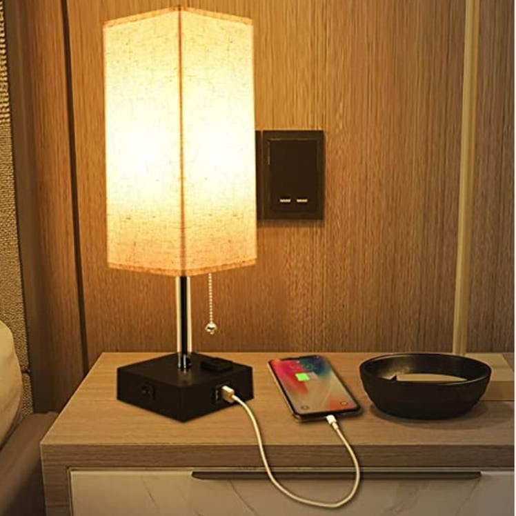 Cotanic Table Lamp with USB Port